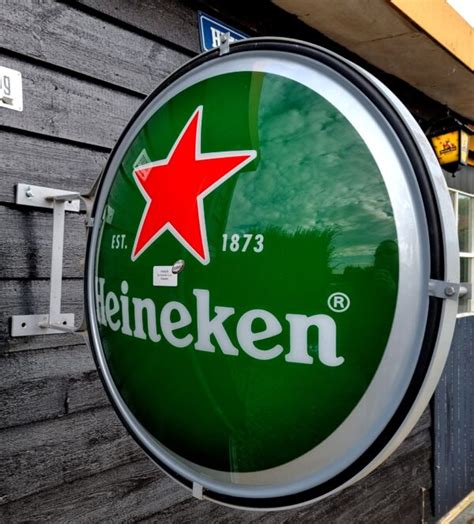 Heineken Bier Dubbelzijdige Lichtbak 81 Cm FH5829 Ophalen Svp De Kornschuur