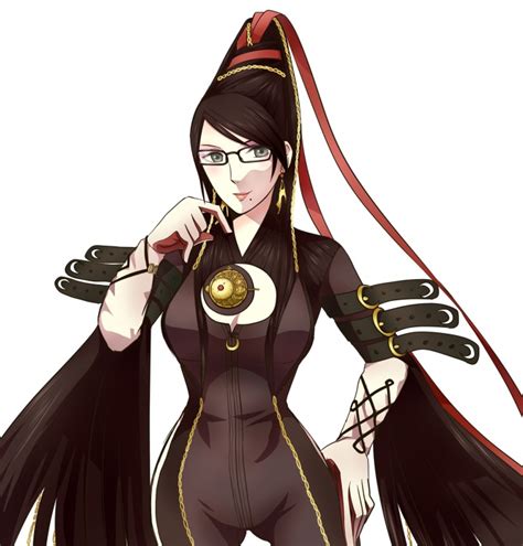 Safebooru 1girl Bayonetta Bayonetta Character Beehive Hairdo Black Hair Chains Earrings