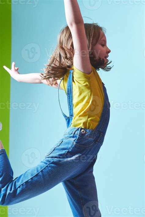 Cute Little Girl Dancing At Home 11282356 Stock Photo At Vecteezy