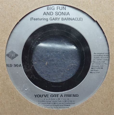 Big Fun And Sonia Youve Got A Friend 7 Inch Buy From Vinylnet