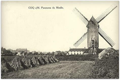 De Haan De Haan Panorama Du Moulin Carte Postale Ancienne Et