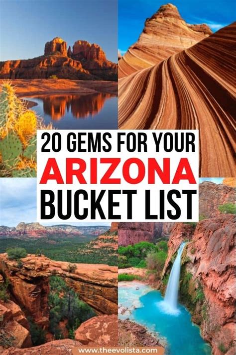 Arizona Bucket List 20 Best Places To Visit In Arizona Map