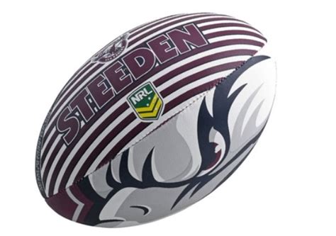 Download now and never miss a minute of the greatest game of all! Manly Sea Eagles Steeden Football Large Size - Footy Focus