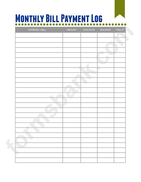 Lastly, be sure to join the shining mom mailing list to receive updates of all the latest printable organizers i share. Top free printable monthly bill payment log | Jackson Website