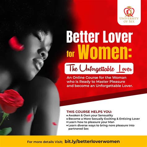 Better Lover For Women University Of Sex