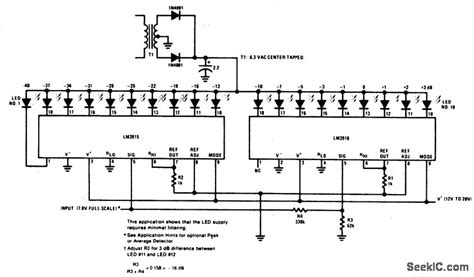 Leds 8 and 9 go dim during loud program material. Vu meter, questions - diyAudio