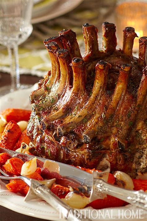20 recipes for a traditional british christmas dinner. Christmas Crown Roast of Pork - Traditional Home ® / Photo: Peter Krumhardt | Fab Foods and ...