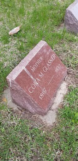 They most recently attended, or will attend, saastock18. Cora May Boggs Glasner (1867-1930) - Find A Grave Memorial