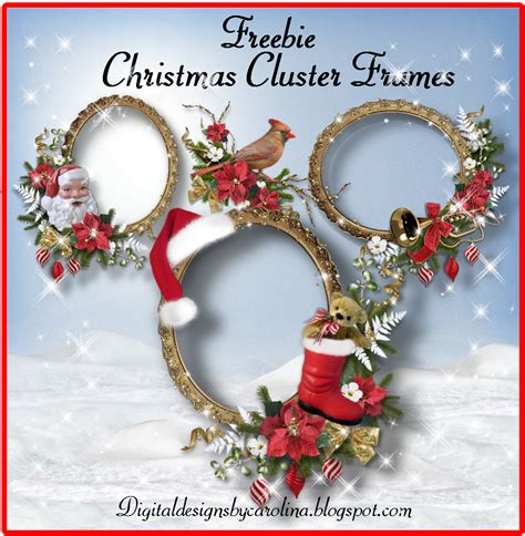 Christmas Cluster Frames Freebie