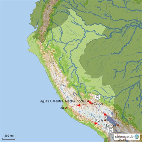 At 2,430 metres (8,000 ft) above sea level, this unesco world heritage site is often referred to as the lost city of the incas, is one of the most familiar symbols of the incan empire. Peru Machu Picchu von Skori - Landkarte für Peru