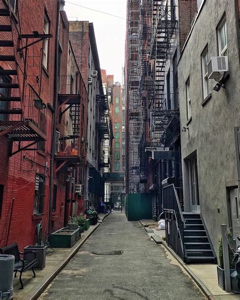 City Alleys Looking South On Great Jones Alley By Nyc Urban