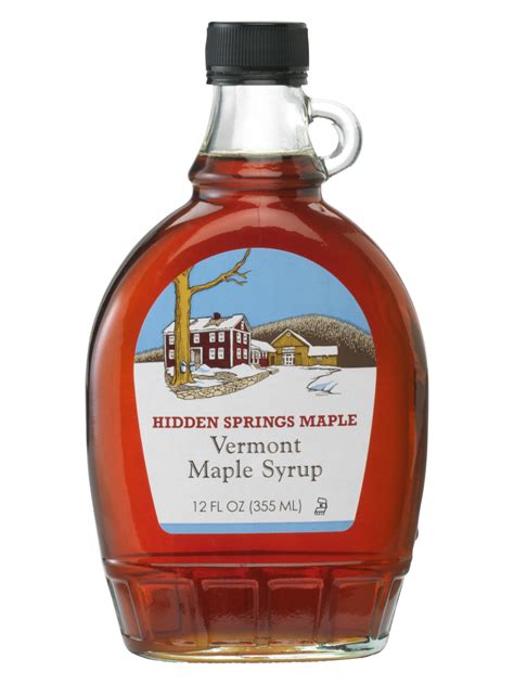 Maple Syrup Glass Bottle Hidden Springs Maple