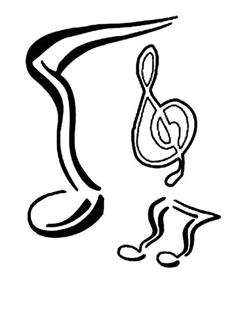 Music Notes Coloring Page Free Download On Clipartmag