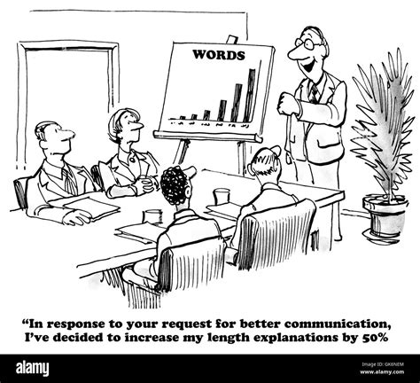 Business Cartoon About Offering Additional Explanation In A