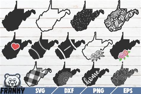 West Virginia Svg 13 Designs Printable Cut Files