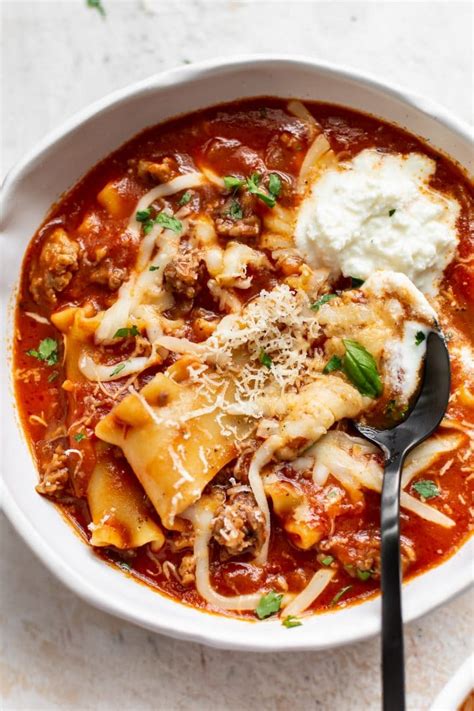 easy lasagna soup recipe salt and lavender