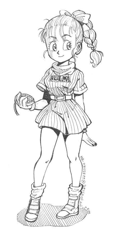 Inktober Day 1 Bulma by hgproject on DeviantArt