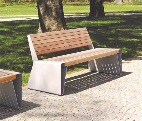 Radium Park Bench With Backrest Exterior Benches From Mmcité