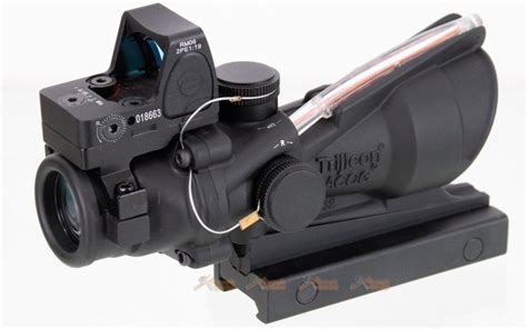 Arrow Optics Ta31d 4x32 Fiber Illuminated Red Crosshair Acog Scope With