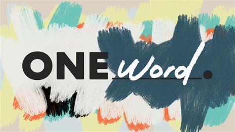 How One Word Can Bring Focus To Your Year