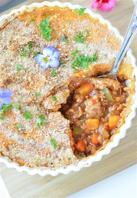 It's also way healthier than the original. Healthy Shepherd's Pie - Sweet Potatoes - Sweetashoney