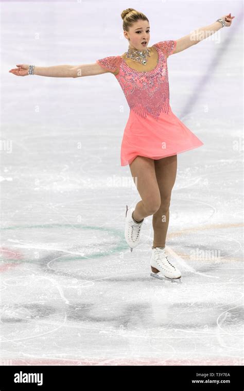 Maria Sotskova Oar Competing In The Figure Skating Ladies Short At