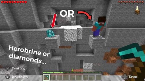 Herobrine Or Diamonds But With A Twist Youtube