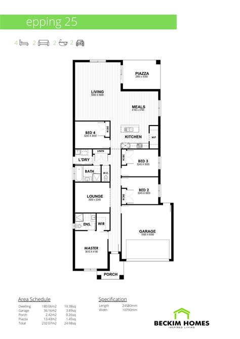 Single Storey Floor Plans Beckim Homes