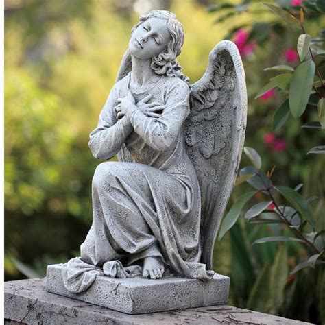 Kneeling Praying Angel Statue Angel Garden Statues Garden Angels