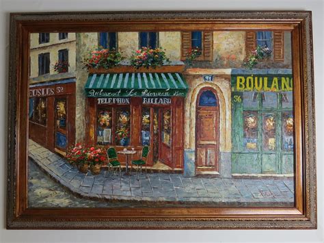 19,611 likes · 1 talking about this. Original French Impressionist Paris Montmarte Street City Cafe Scene Canvas Oil Painting Framed ...