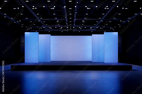 Empty Stage Design For Mockup And Corporate Identitydisplayplatform