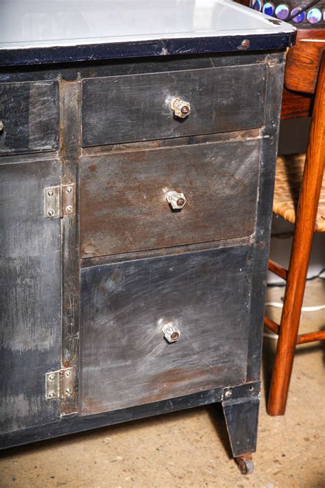 Hoosier cabinet racks and parts. 1930's "Packer" rolling Metal Hoosier Cabinet at 1stdibs