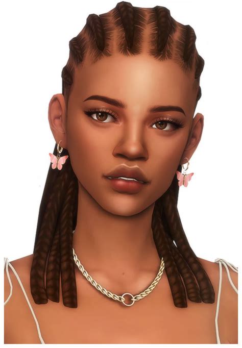 Sims 4 Black Girl Hair Maxis Match