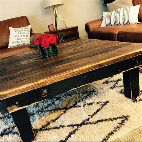 This diy square farmhouse table is one such project. RUSTIC FARMHOUSE COFFEE Table Large Square Farm House Dark ...