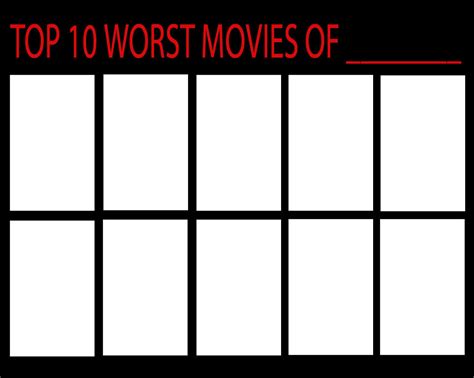 Top 10 Worst Movies Of Meme By Mynameisarchie On Deviantart