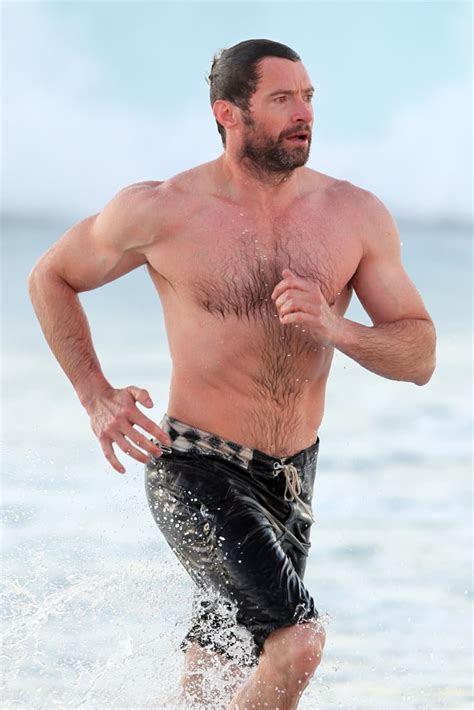 Shirtless Hugh Jackman Pictures At Bondi Beach In Sydney Popsugar Celebrity Australia