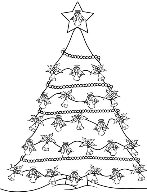 Weihnachtsbaum vorlage 1  pdf . Ausmalbild Weihnachtsbäume: Weihnachtsbaum zum Ausmalen kostenlos ausdrucken