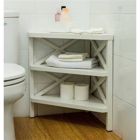 Owings Corner Shelf White Threshold™ Bathroom Corner Storage Small