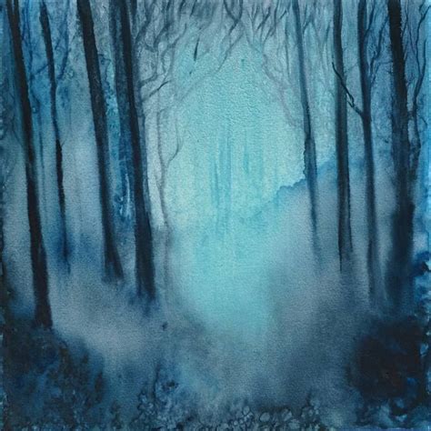 Hidden Forest Glow In The Dark Painting In 2021 Dark Paintings Dark