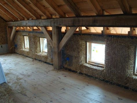 These homes use traditional framing to build the home, and the walls are filled. Exposed Interior Timber Frame (or Post and Beam) | StrawBale.com
