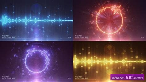 Music Visualizer Free After Effects Templates After Effects Intro