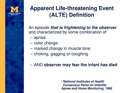 Ppt Alte Apparent Life Threatening Event Powerpoint Presentation