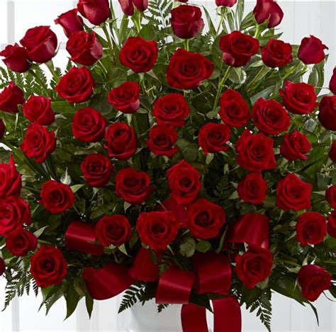 Extra Large Red Rose Service Arrangement Funeral Flowers Tallaght