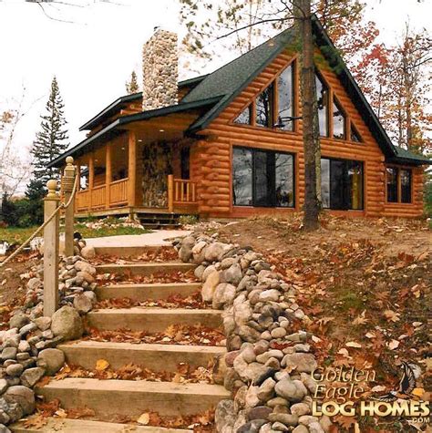 Log home and log cabin photos. Golden Eagle Log and Timber Homes: Log Home / Cabin ...
