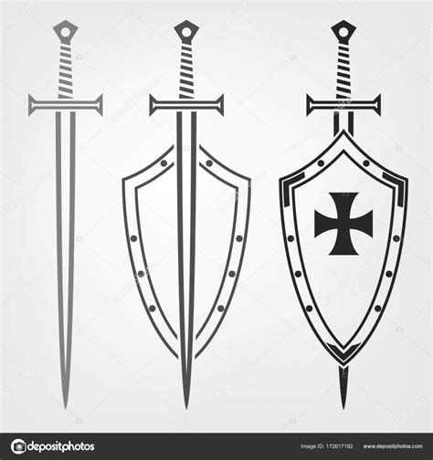 Swords And Shield — Stock Vector © Annyart 172617182