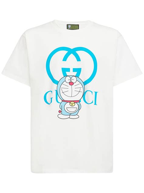 Gucci Doraemon X Gucci Cotton T Shirt Luisaviaroma