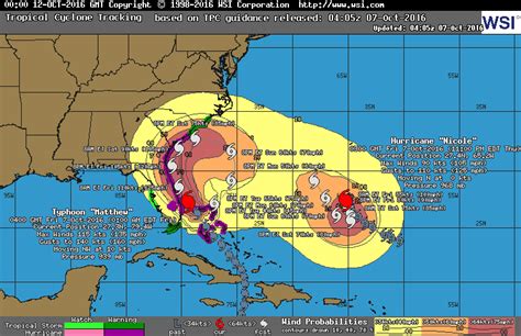 Intellicast Hurricane Matthew Current Track In United