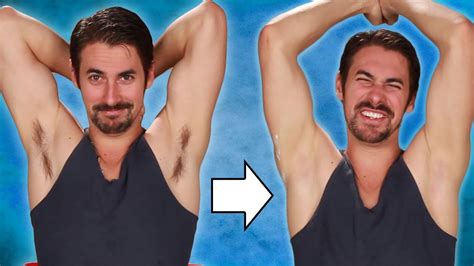 Guys Shave Their Armpits For The First Time Youtube