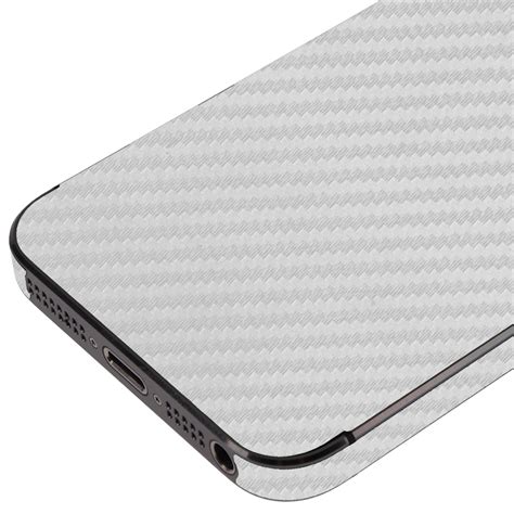 Skinomi Techskin Apple Iphone Se5s5 Se5se Silver Carbon Fiber Skin