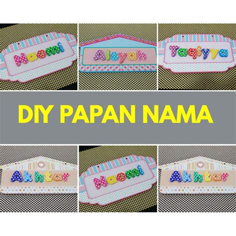 Jual Papan Nama Anak Diy Shopee Indonesia